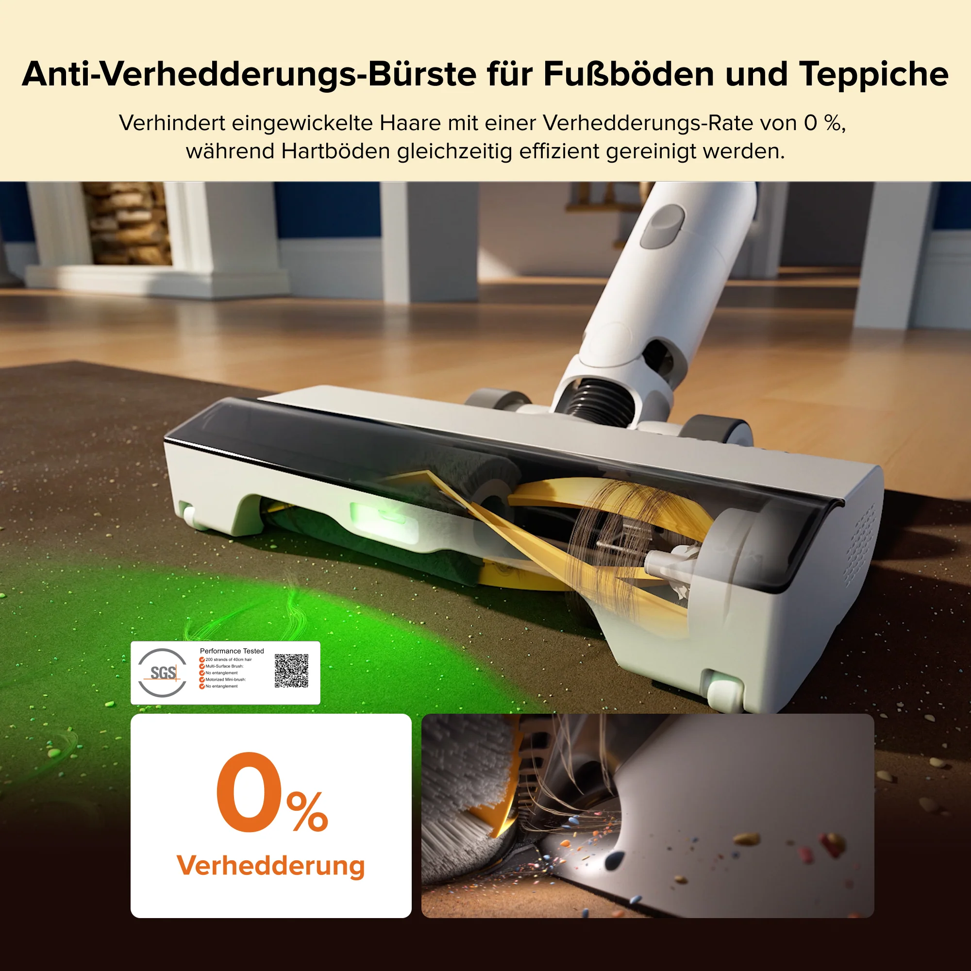 Roborock H60 Hub Akku-Staubsauger mit Absaugstation - Image 4