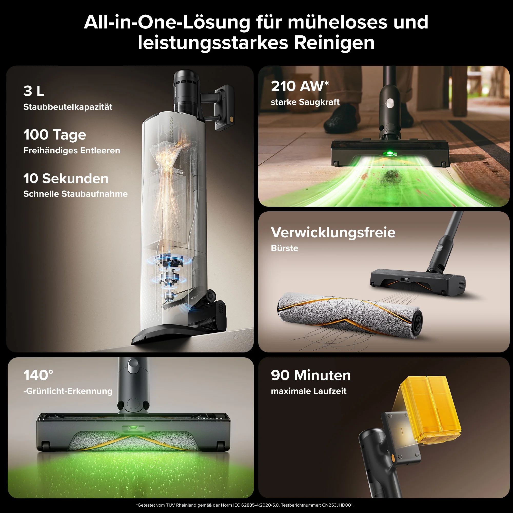 Roborock H60 Hub Ultra Akku-Staubsauger mit Absaugstation - Image 9
