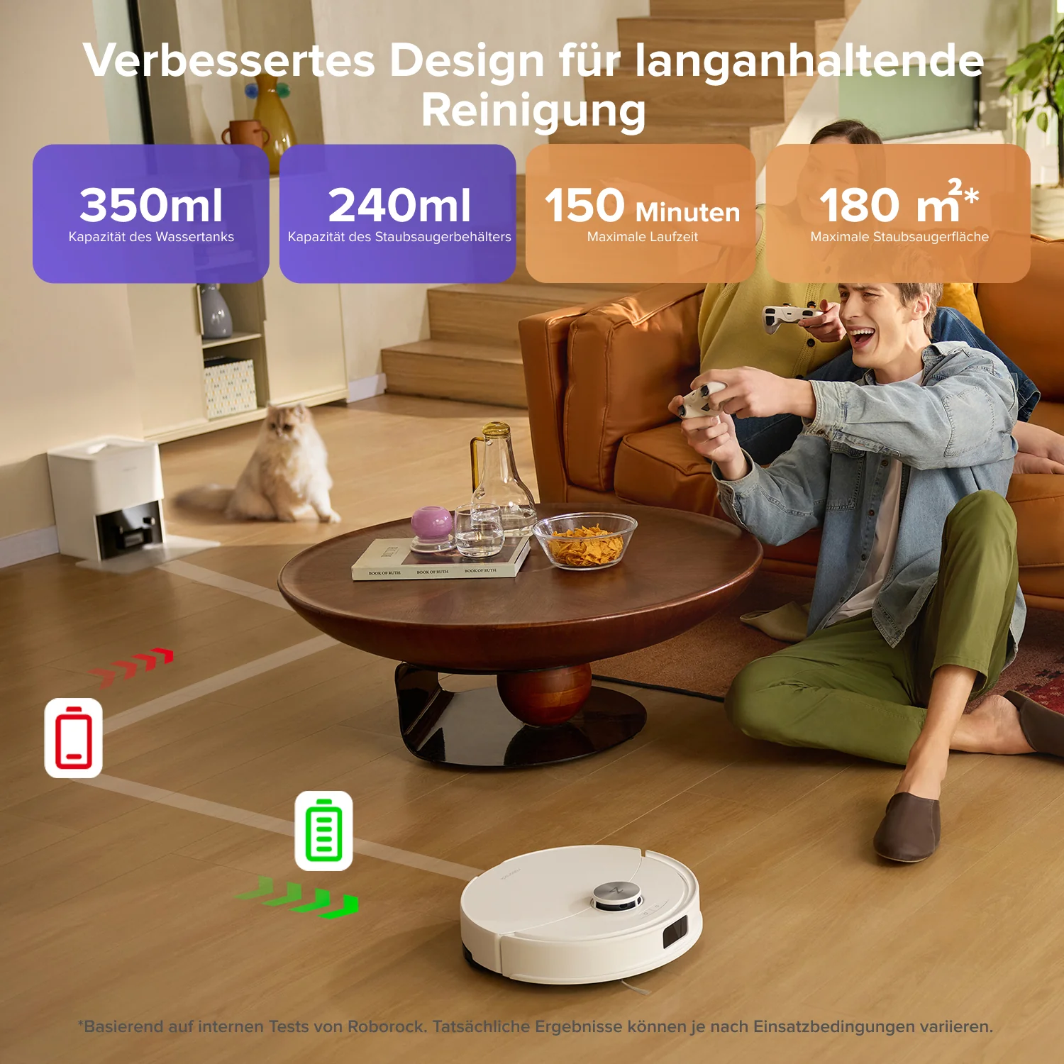 Roborock Q10 S5+ Saug- und Wischroboter mit Auto-Entleerungsstation - Image 7
