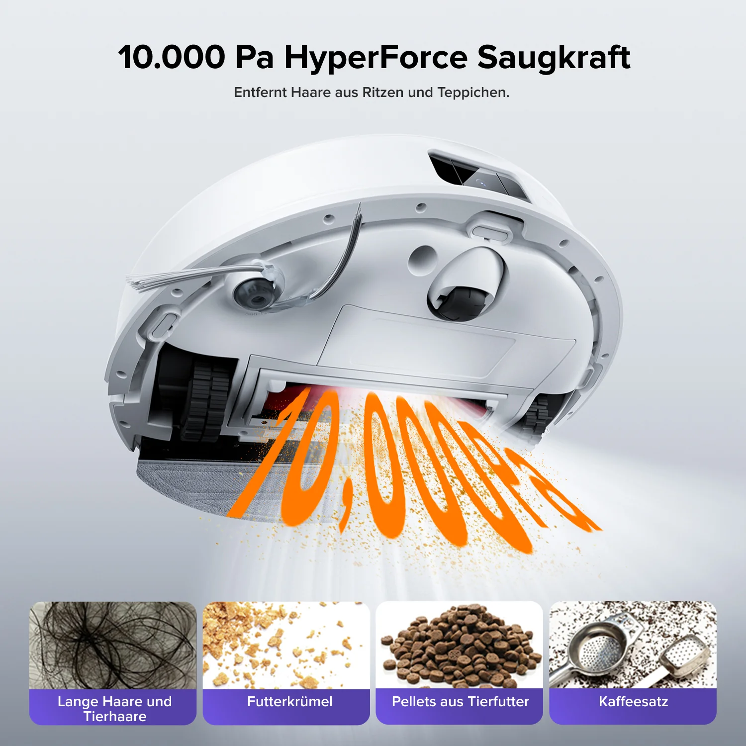 Roborock Q10 S5+ Set Saug- und Wischroboter mit Auto-Entleerungsstation mit zwei zusätzlichen Staubbeuteln - Image 12