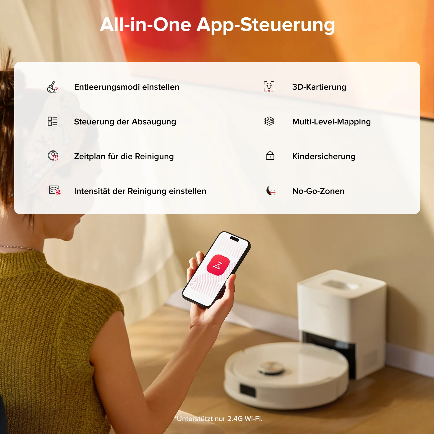 Roborock Q10 S5+ Set Saug- und Wischroboter mit Auto-Entleerungsstation mit zwei zusätzlichen Staubbeuteln - Image 18