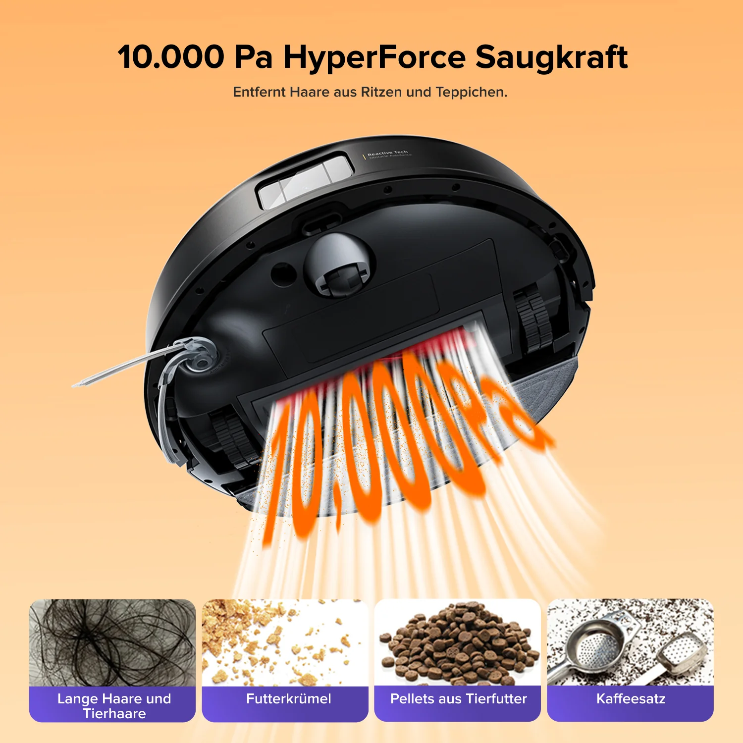 Roborock Q10 S5+ Set Saug- und Wischroboter mit Auto-Entleerungsstation mit zwei zusätzlichen Staubbeuteln - Image 3