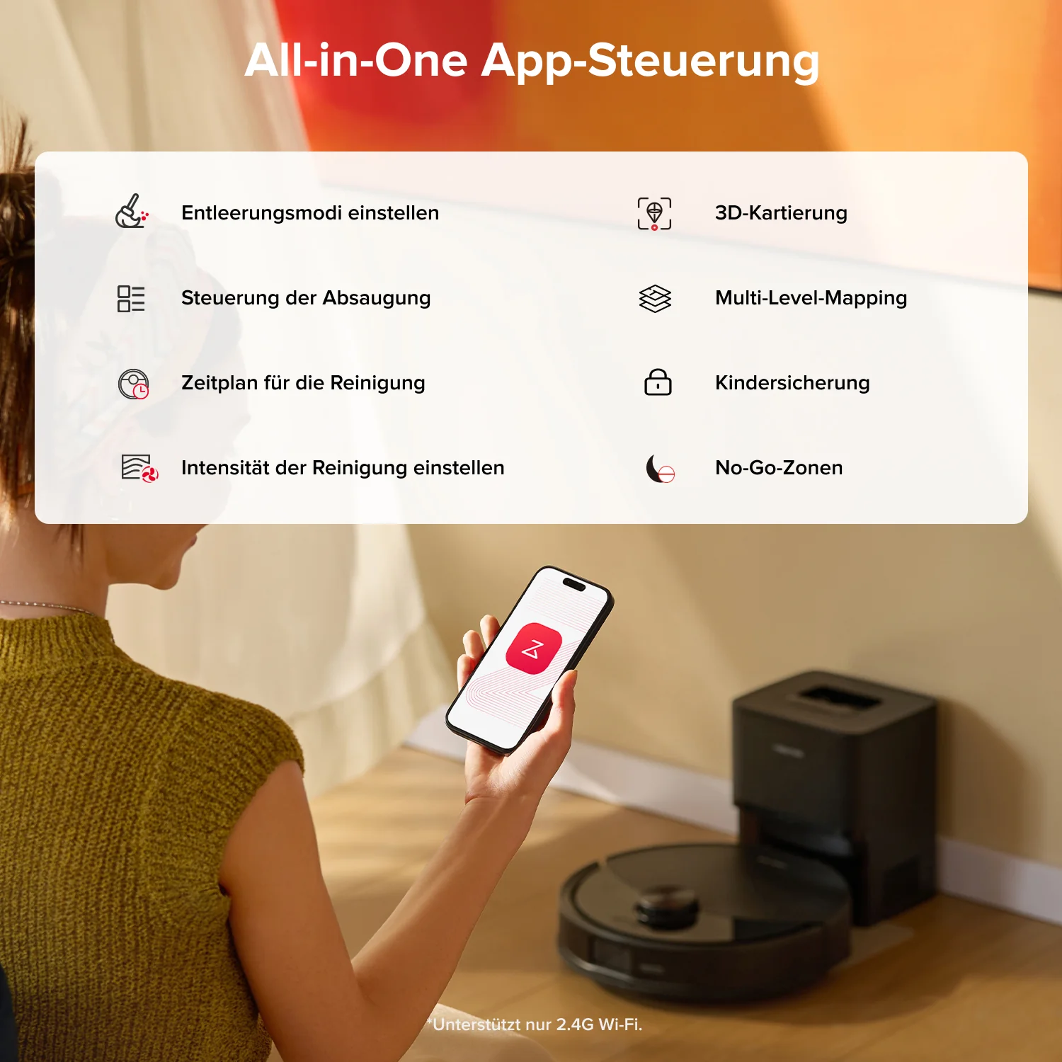 Roborock Q10 S5+ Set Saug- und Wischroboter mit Auto-Entleerungsstation mit zwei zusätzlichen Staubbeuteln - Image 9