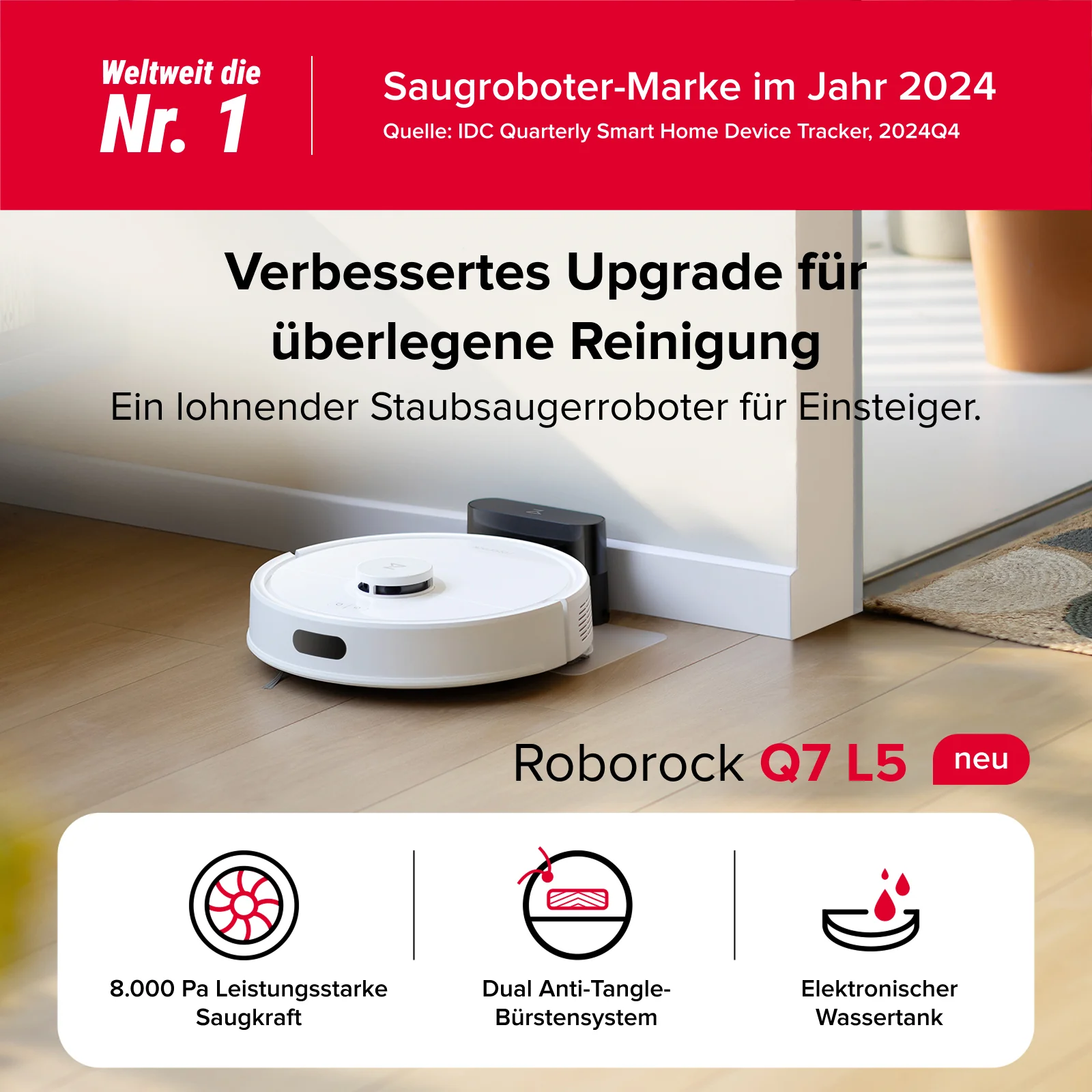 Roborock Q7 L5 Saug- und Wischroboter (Upgrade vom Q5 Pro) - Image 2