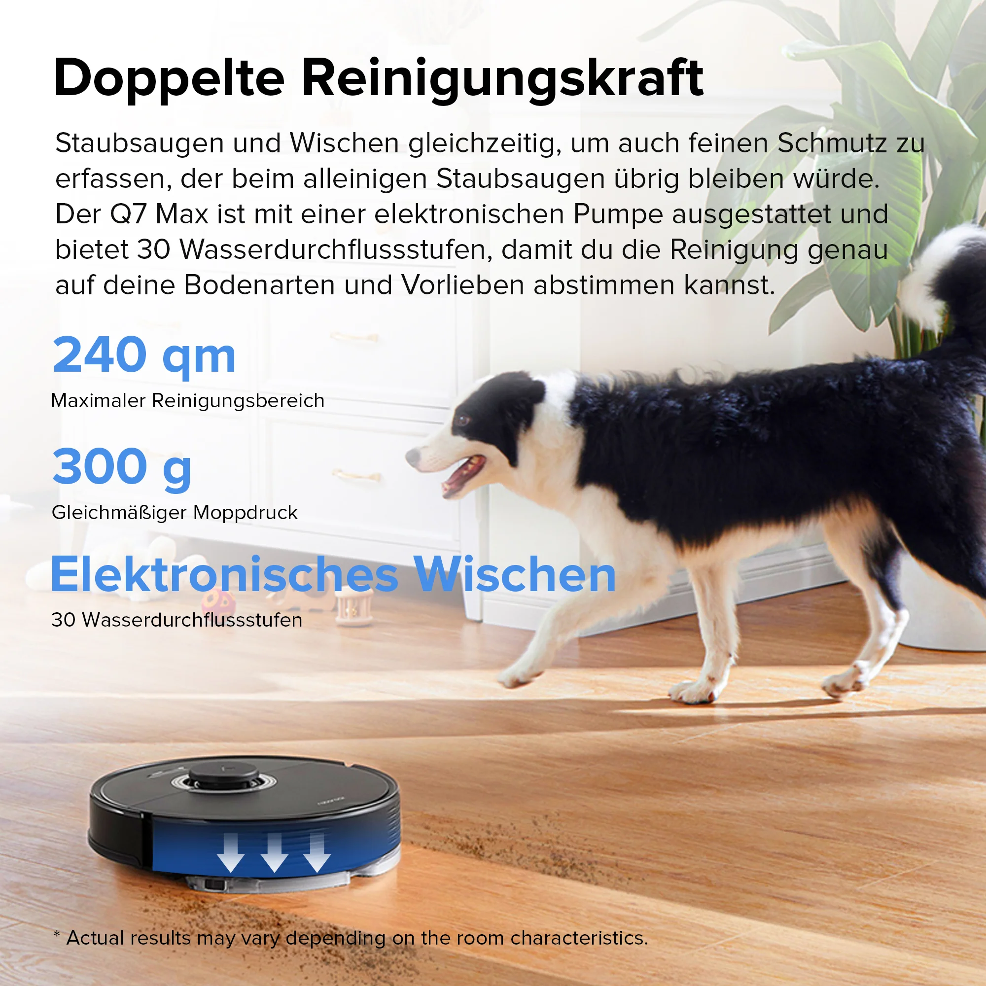 Roborock Q7 Max+ Saug- und Wischroboter mit Auto-Entleerungsstation - Image 17
