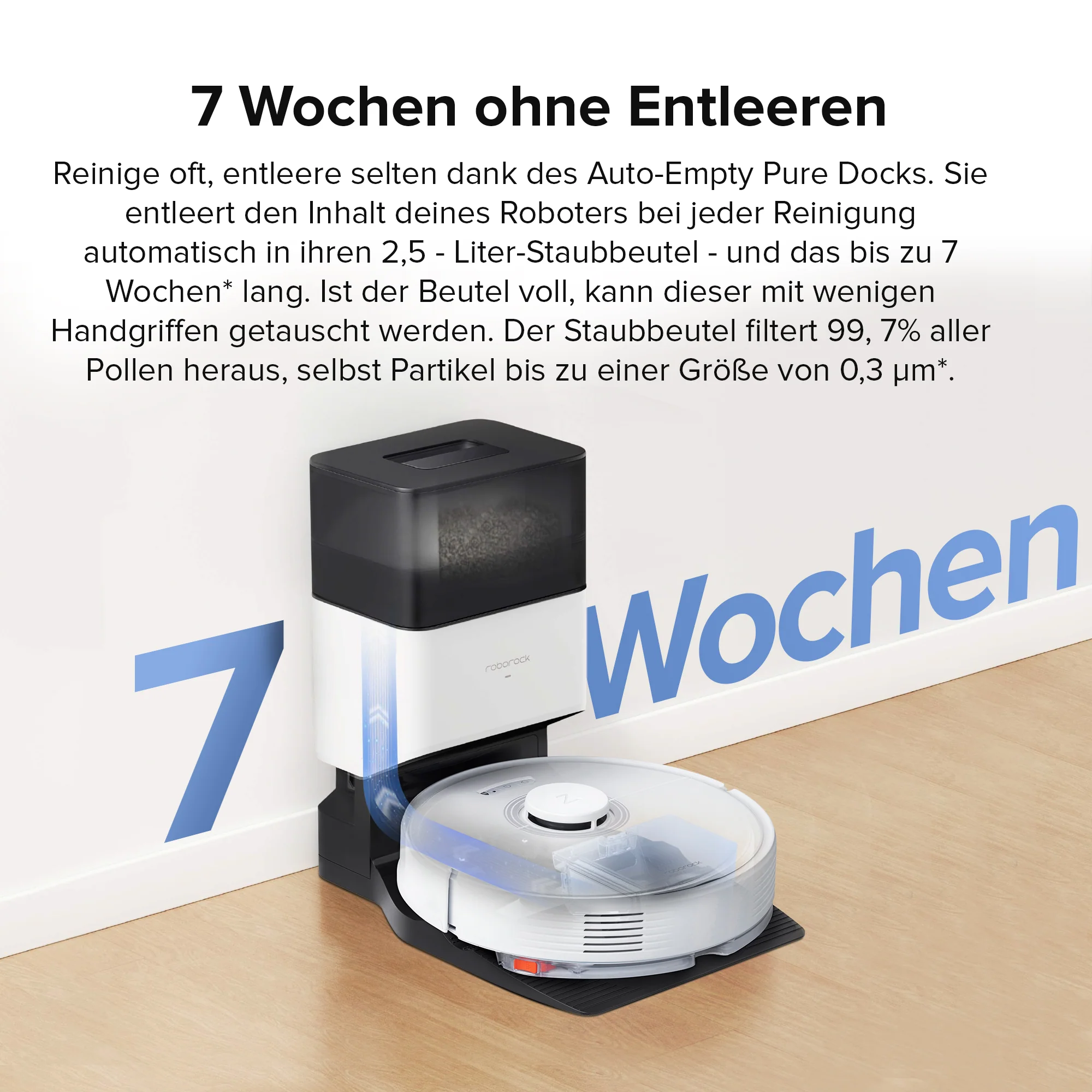 Roborock Q7 Max+ Saug- und Wischroboter mit Auto-Entleerungsstation - Image 2