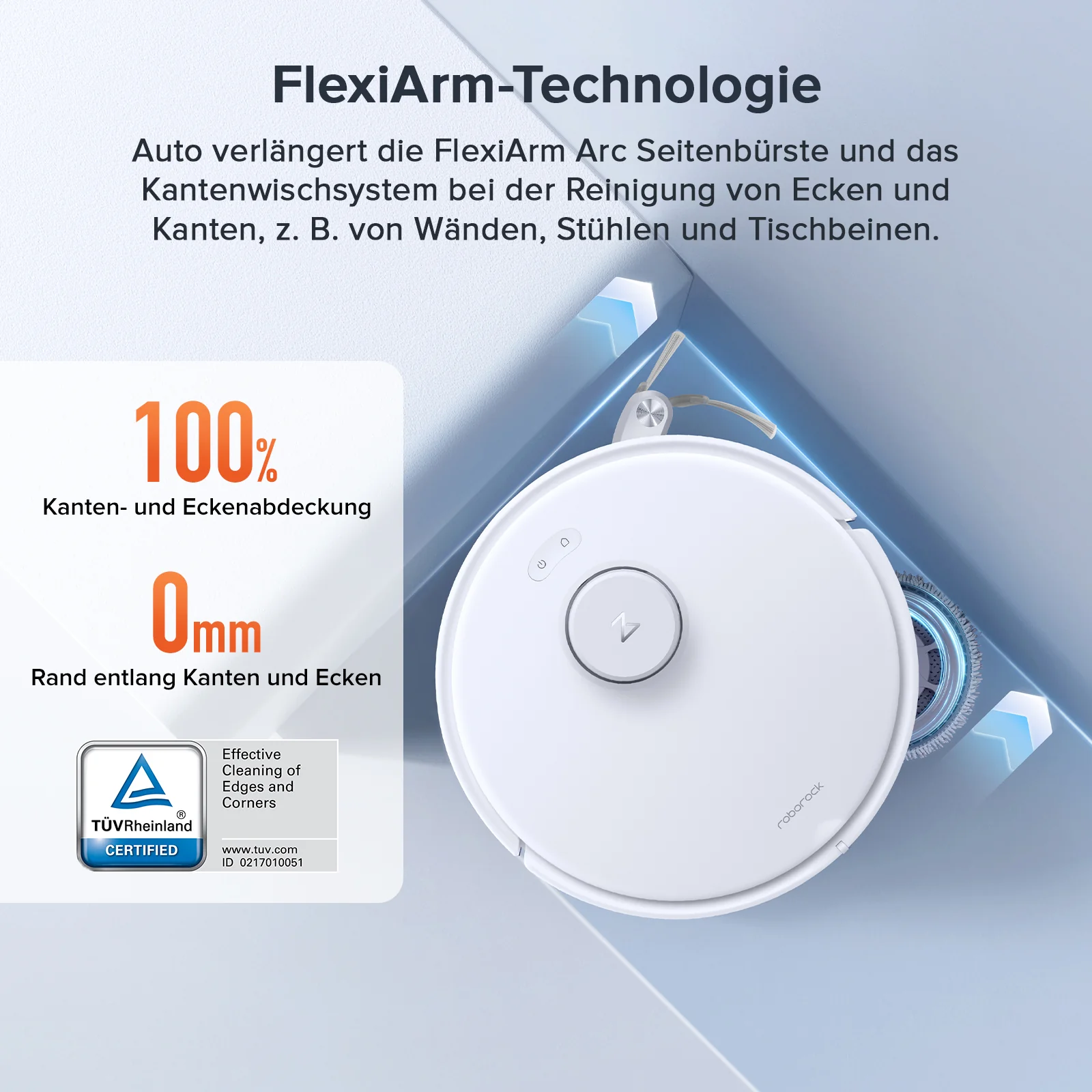「Generalüberholt – 90 % wie neu」Roborock Qrevo Curv S5X Saugroboter mit DuoDivide® Hauptbürste und Multifunktions-Dockingstation 3.0 - Image 7