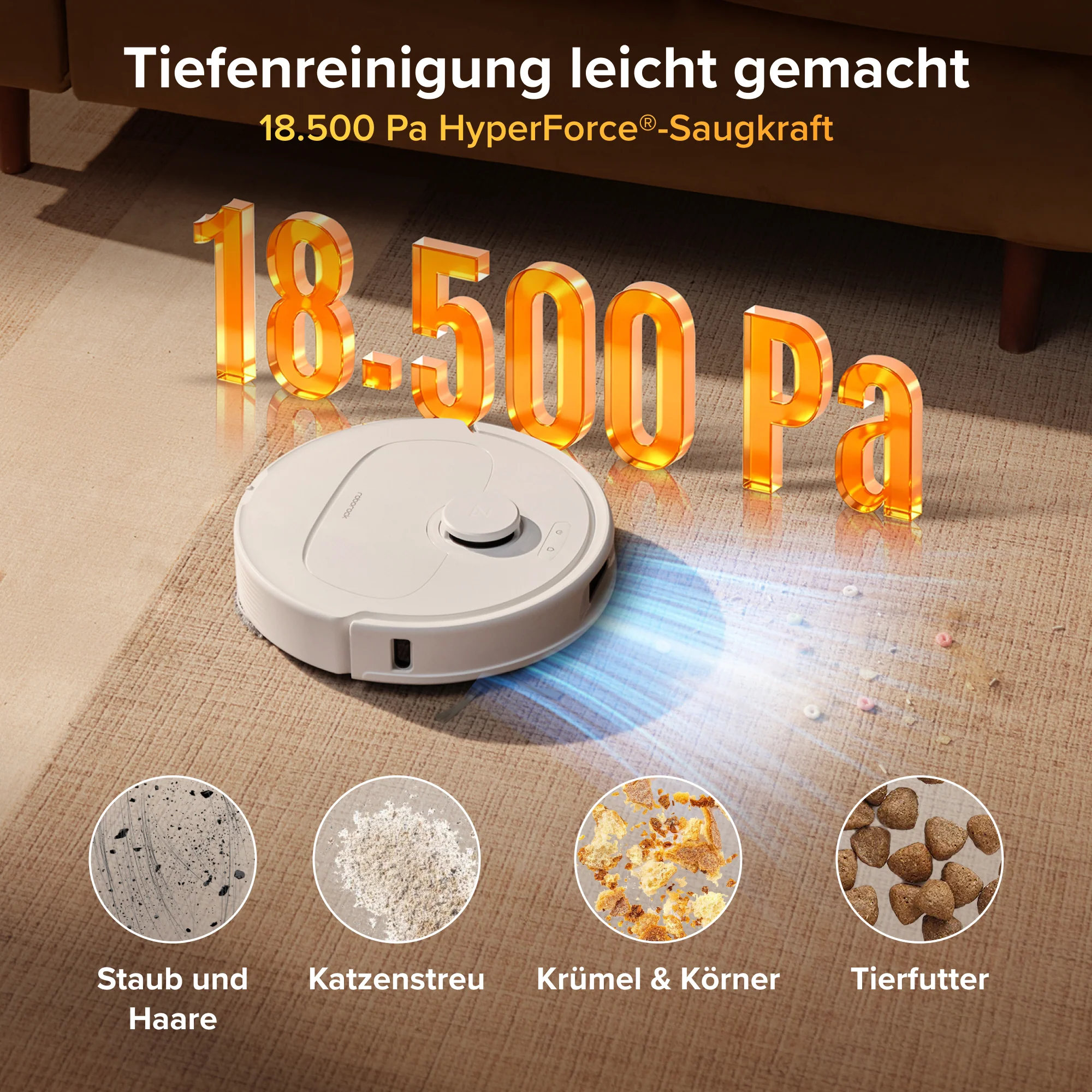 Roborock Qrevo S Pro Saug- und Wischroboter – Saugkraft von 18.500 Pa und Multifunktions-Dockingstation - Image 21