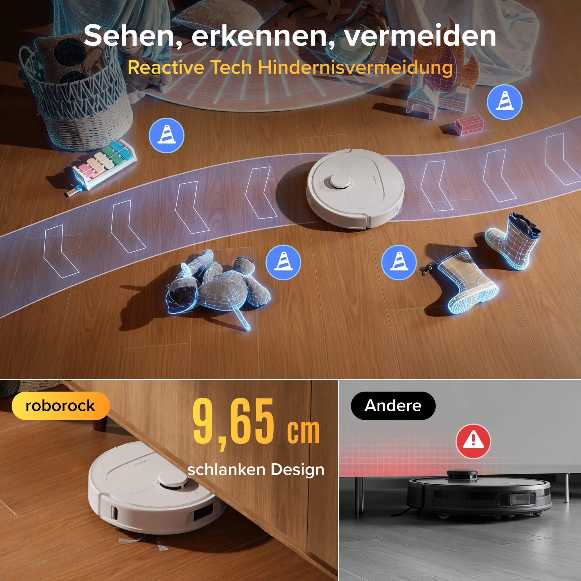 Roborock Qrevo S Pro Saug- und Wischroboter – Saugkraft von 18.500 Pa und Multifunktions-Dockingstation - Image 33