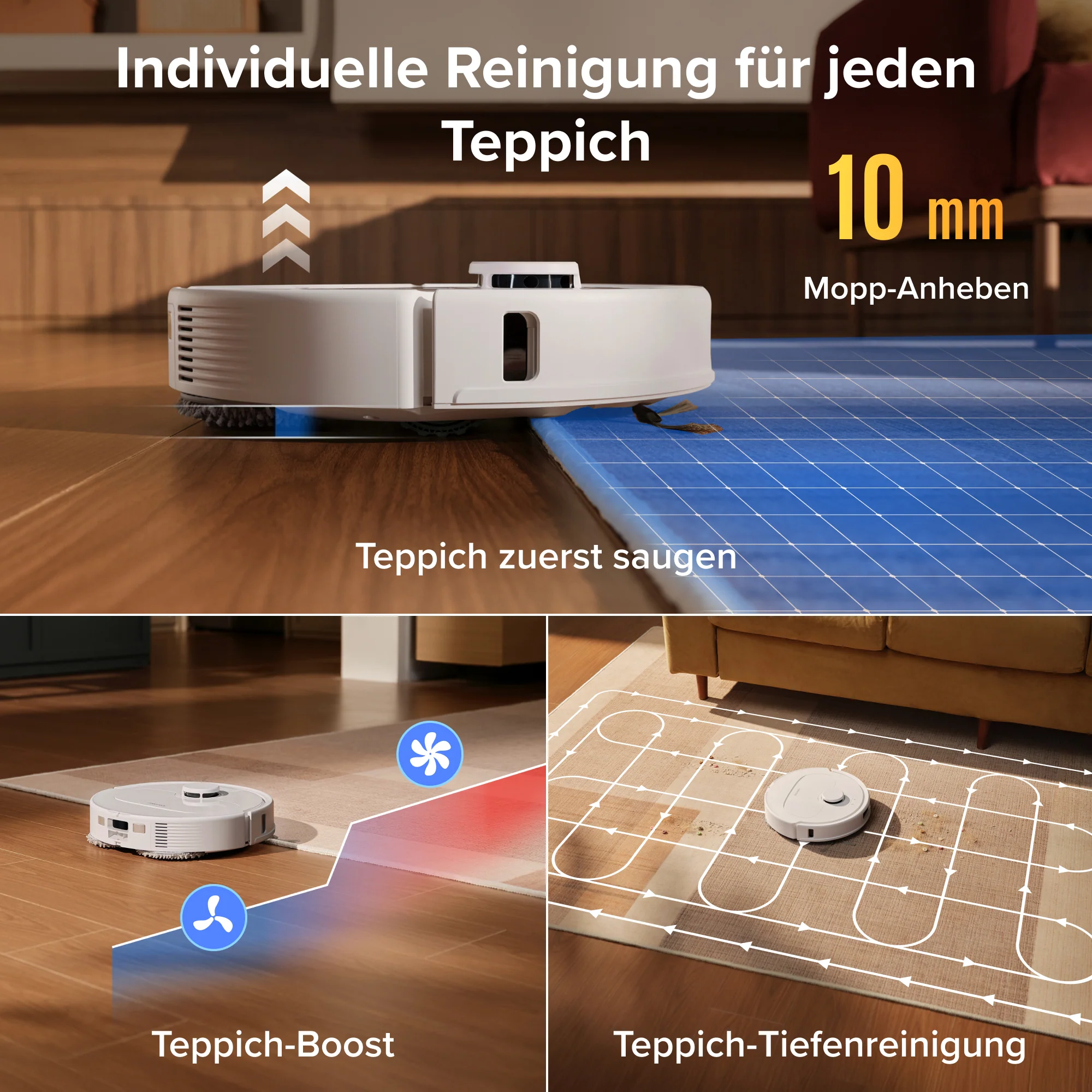 Roborock Qrevo S Pro Saug- und Wischroboter – Saugkraft von 18.500 Pa und Multifunktions-Dockingstation - Image 34