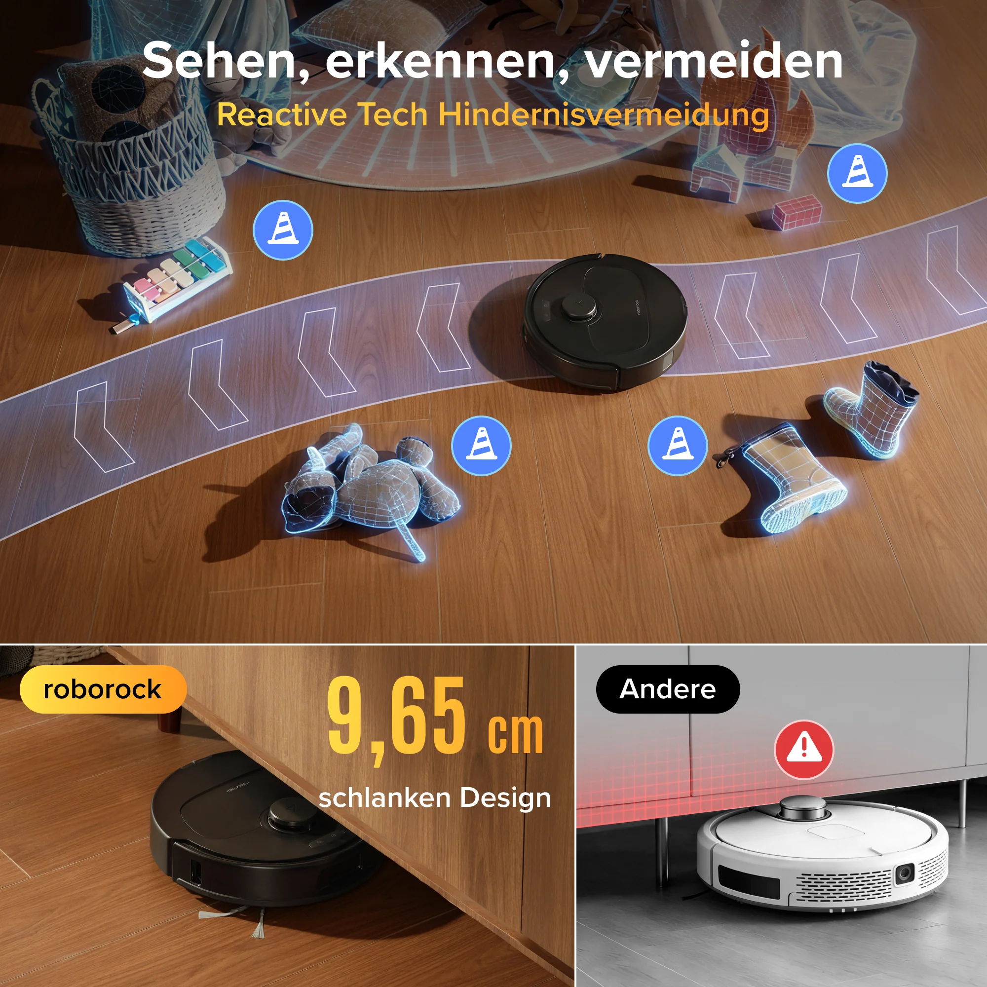 Roborock Qrevo S Pro Saug- und Wischroboter – Saugkraft von 18.500 Pa und Multifunktions-Dockingstation - Image 6