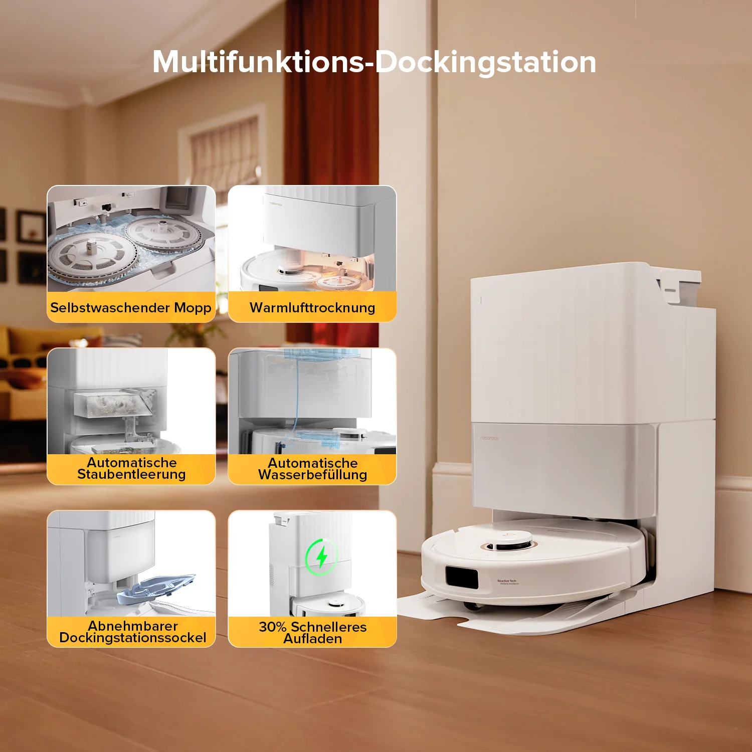 Roborock Qrevo S5V Saugroboter mit Multifunktions-Dockingstation - Image 3