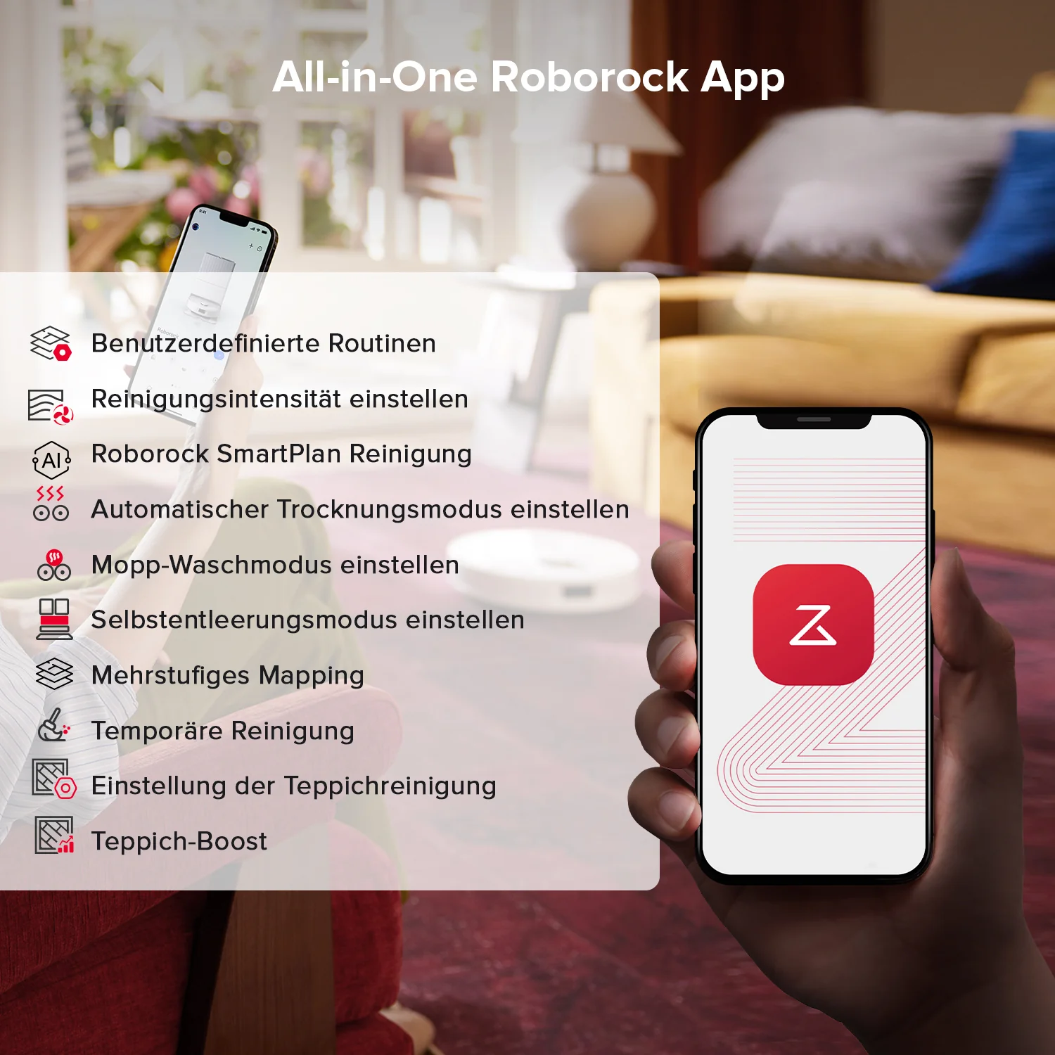 Roborock Qrevo S5V Saugroboter mit Multifunktions-Dockingstation - Image 9