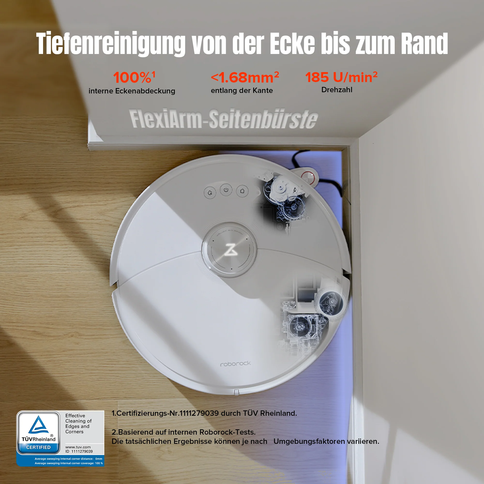 Roborock S8 MaxV Ultra Saugroboter mit 10000Pa extreme Saugkraft und VibraRise® 3.0 Wischsystem - Image 3