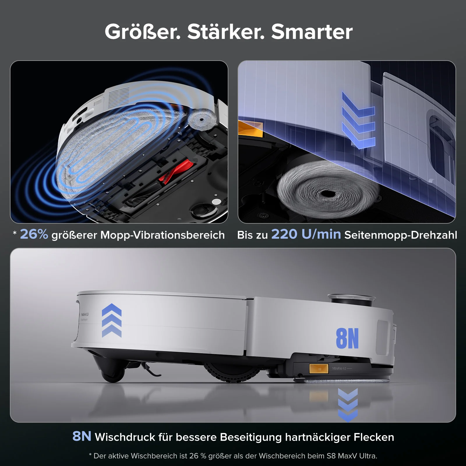 Roborock Saros 10 Saugroboter mit Dual Anti-Tangle System (verbessert von S8 MaxV Ultra) - Image 5