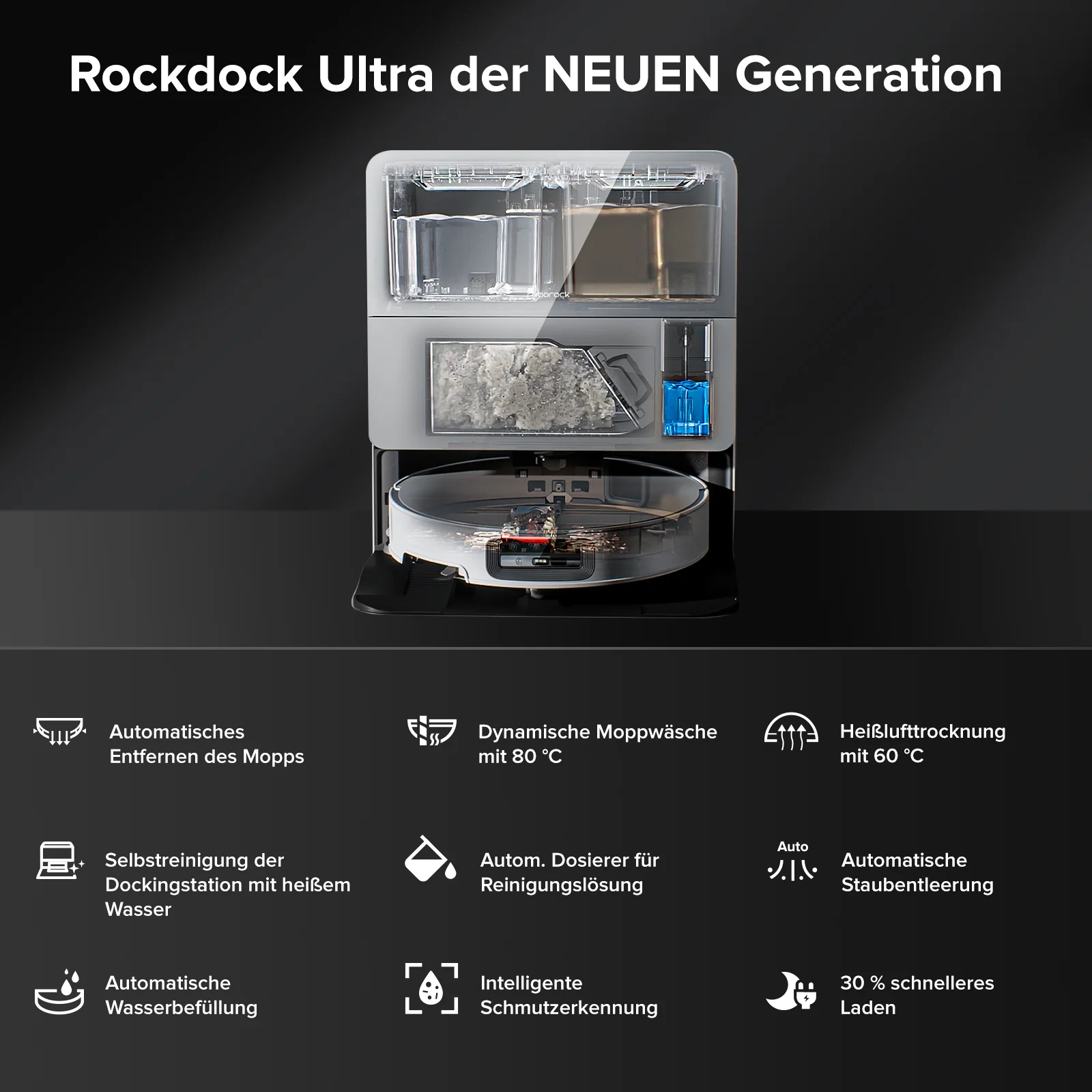 Roborock Saros 10 Saugroboter mit Dual Anti-Tangle System (verbessert von S8 MaxV Ultra) - Image 6