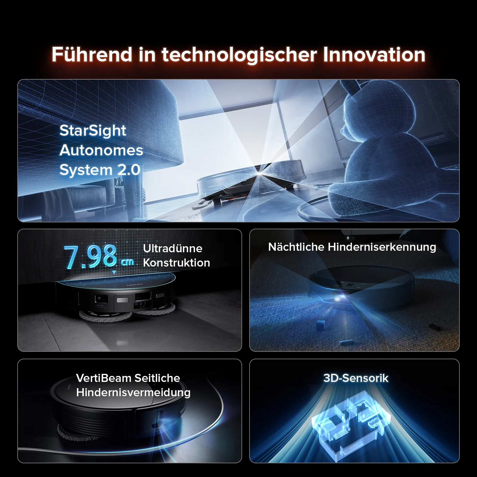Roborock Saros 10R Saugroboter mit Wischfunktion & abnehmbarem Wischmopp - Image 3