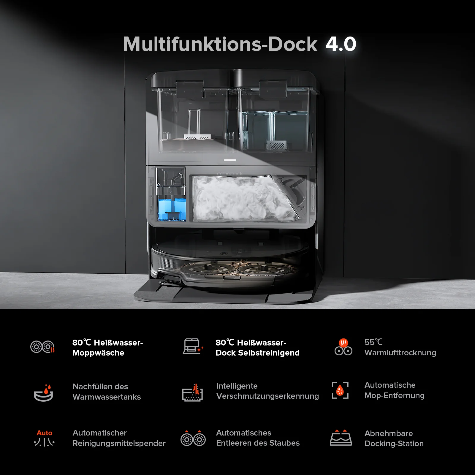Roborock Saros 10R Saugroboter mit Wischfunktion & abnehmbarem Wischmopp - Image 8