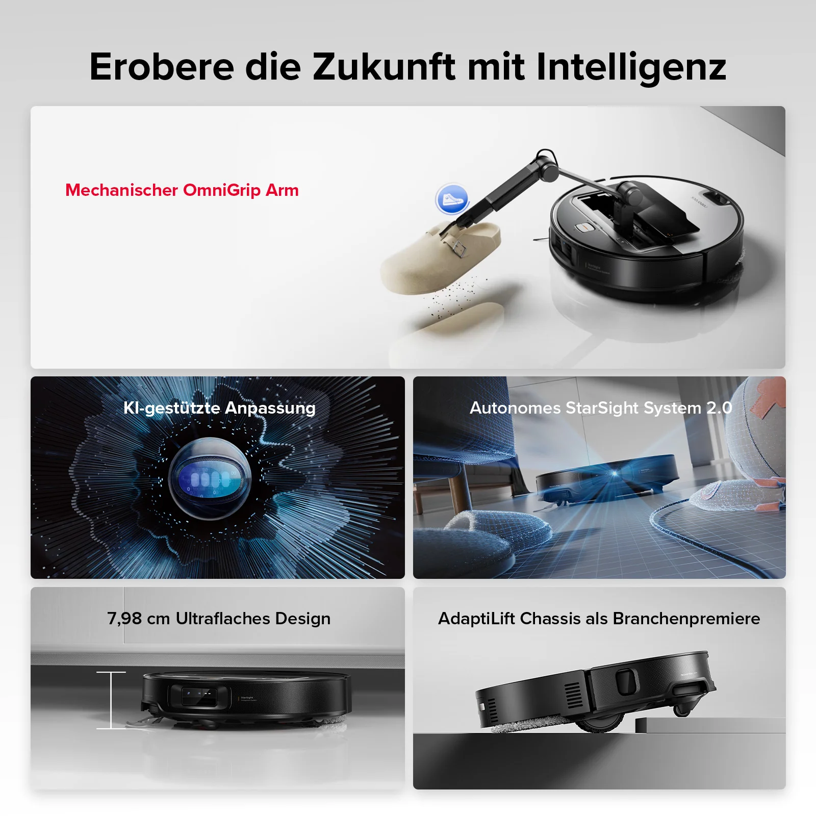Roborock Saros Z70 Staubsaugerroboter mit mechanischem OmniGrip™ Arm - Image 3