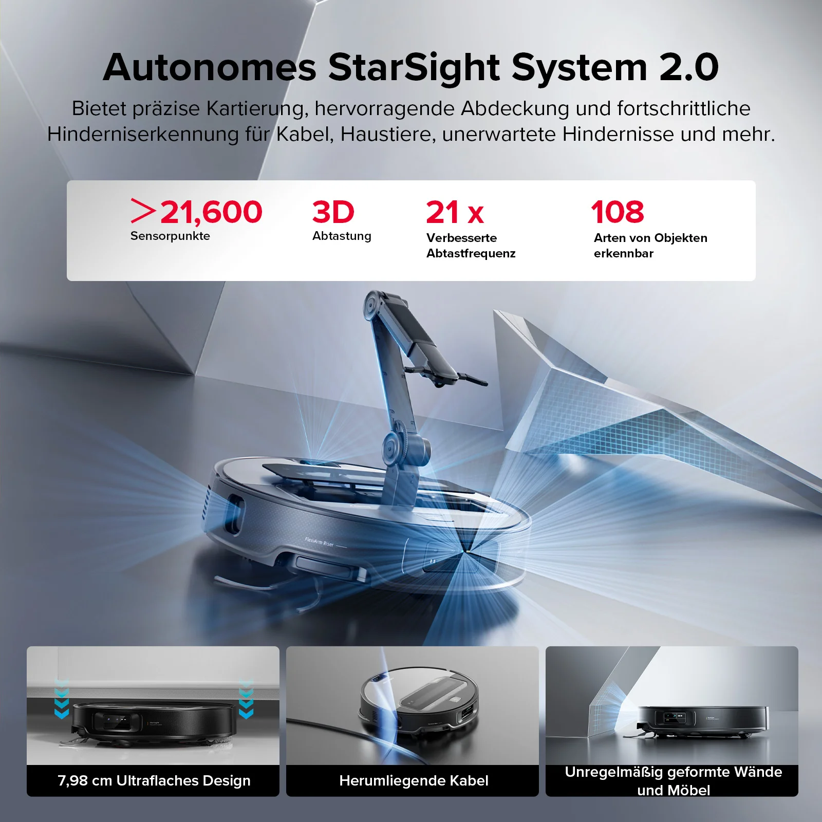 Roborock Saros Z70 Staubsaugerroboter mit mechanischem OmniGrip™ Arm - Image 5