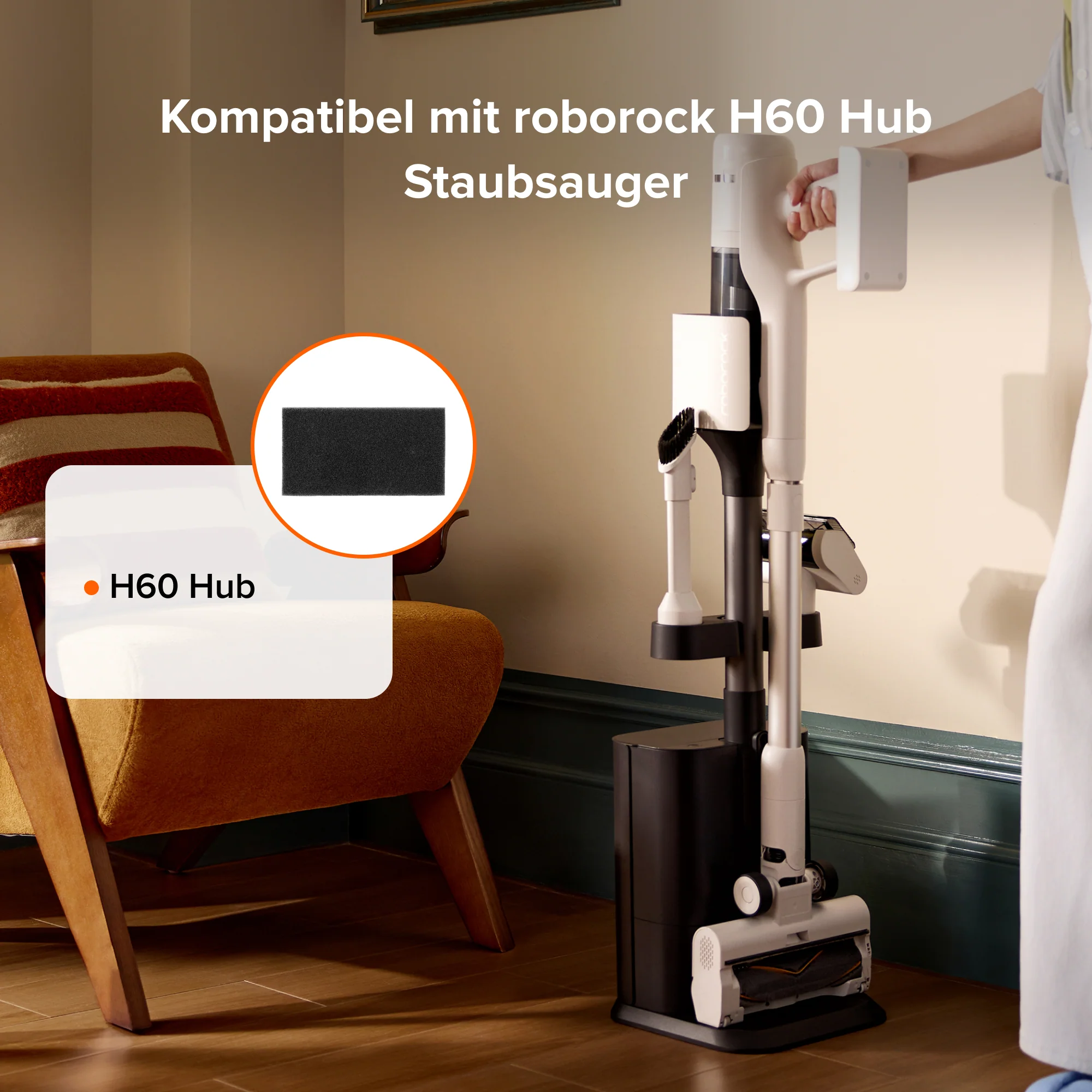 Roborock Staubsauger-Filter-Schwamm für H60 Hub - Image 5