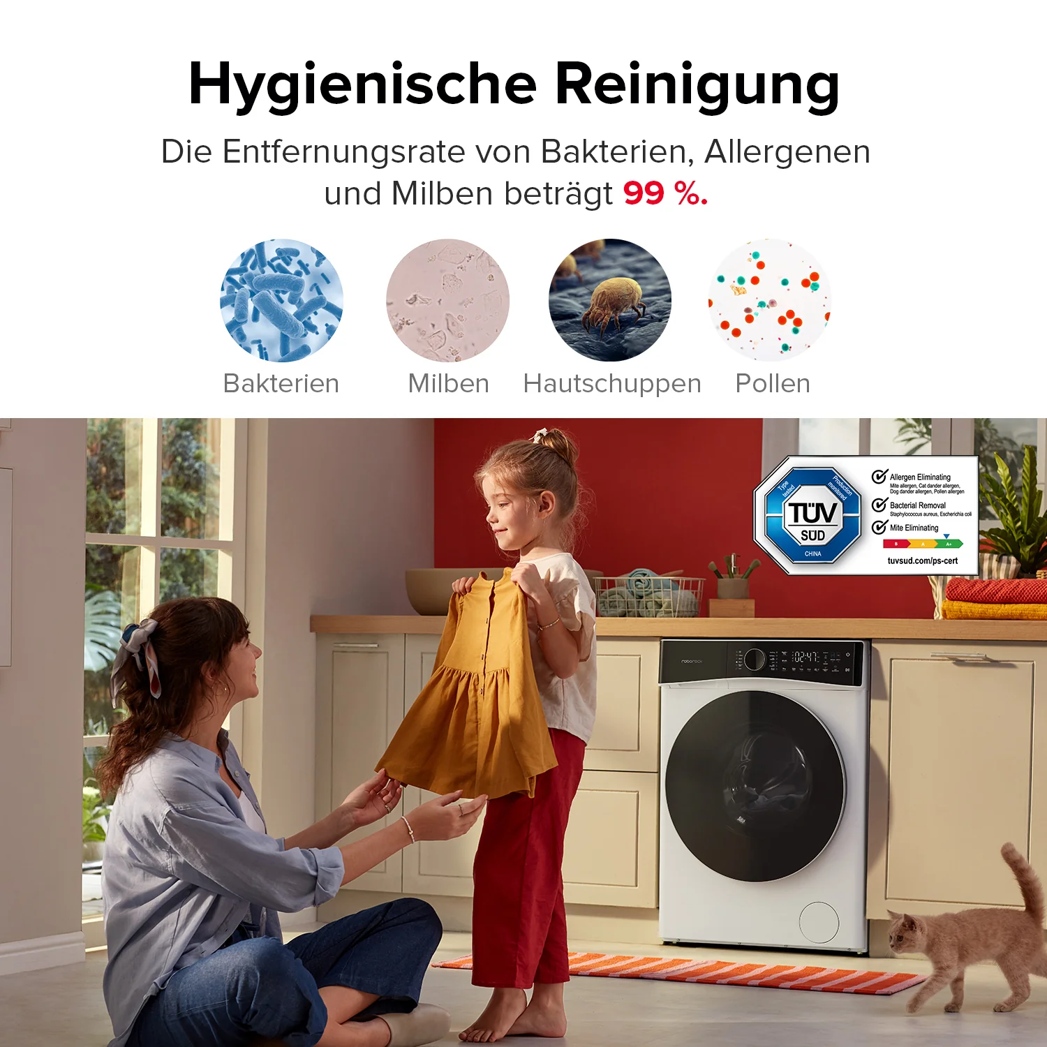 Roborock Zeo Lite Waschtrockner mit der Zeo-Cycle® Trocknungstechnologie - Image 4