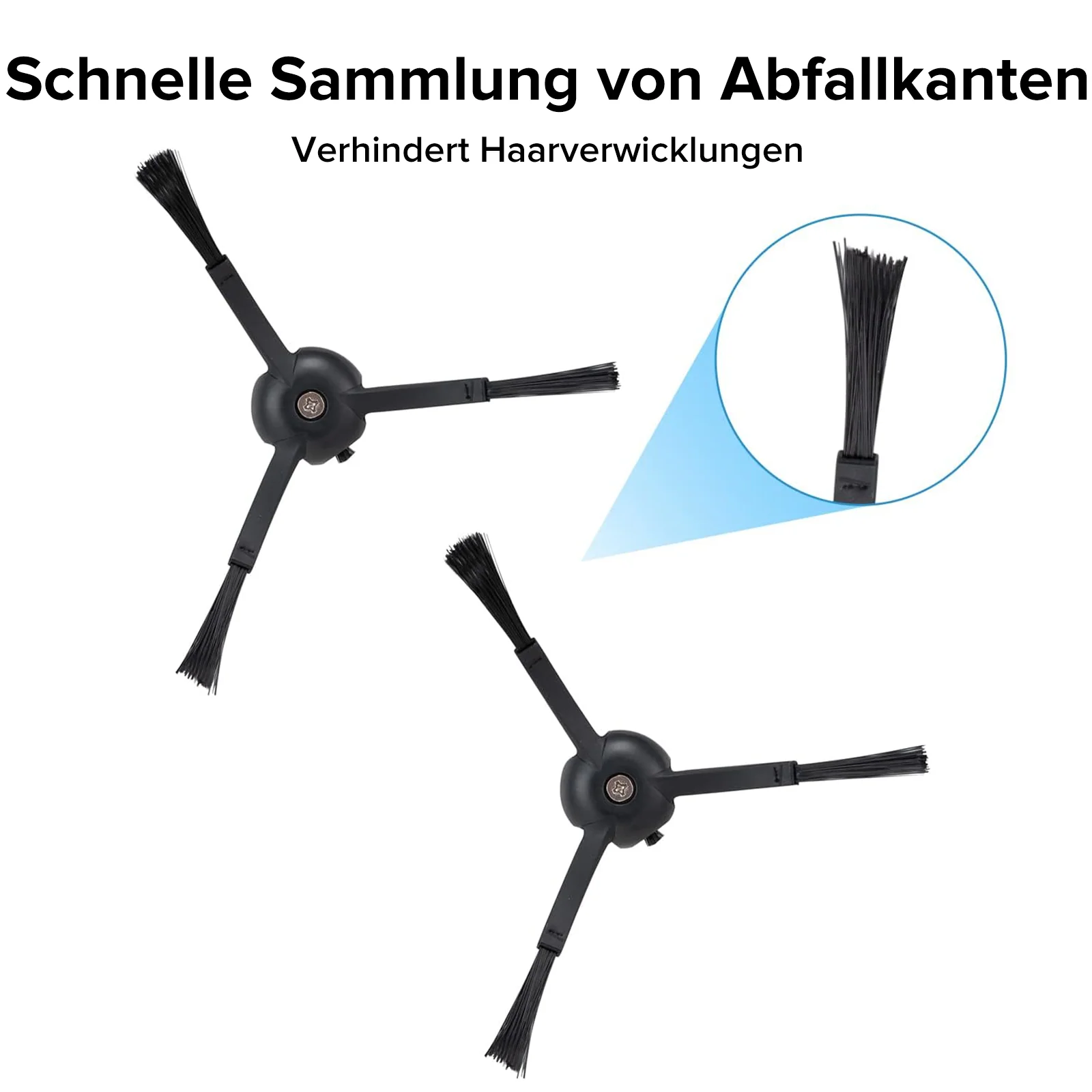 Roborock Zubehör Set mit Wischtücher, HEPA Filter und schwarz Seitenbürste - Image 4